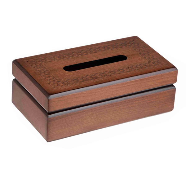 جعبه دستمال کاغذی چوبی کد WTB-08 (2)