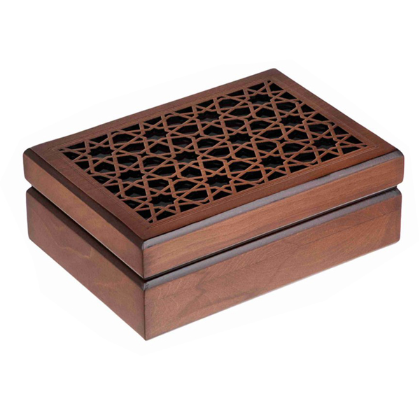 جعبه چوبی پذیرایی طرح خاطره با کد WB-09 (2)