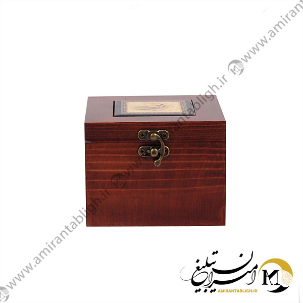 جعبه چوبی دمنوش(طرح کاشی با کد 115)